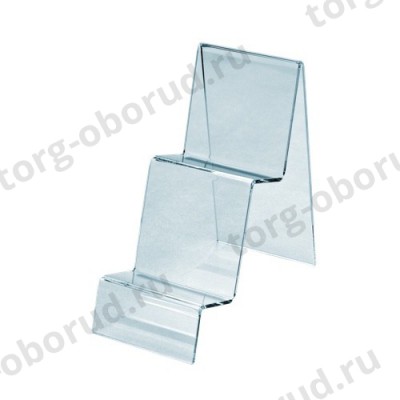 Подставка из оргстекла (пластиковая): для кошелька, настольная, 90х175мм. OL-202
