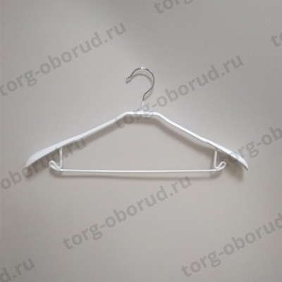 Вешалка-плечики для одежды, комбинированная, белая WL142-1(white)