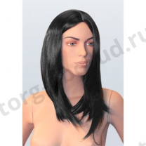 Парик женский для манекена, искусственный, длинные прямые волосы, без челки, цвет черный, MD-YS-602 (2#)