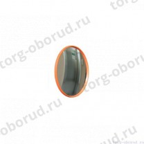 Зеркало обзорное противокражное, диаметр 300мм, цвет обода оранжевый. MD-CM(U)-30