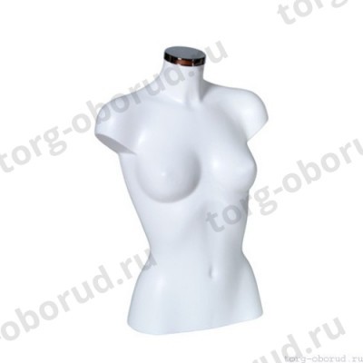 Торс женский, абстрактный, укороченый, цвет белый. MD-BU 945280