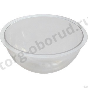 Чаша пластиковая, диаметр 500мм, толщина 3мм, материал полистирол, MD-SKR.095.TR