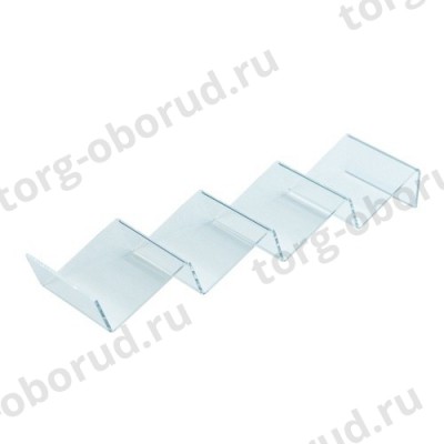 Подставка из оргстекла (пластиковая): для кошельков, настольная, 90х50мм. OL-204
