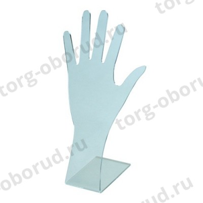 Подставка из оргстекла (пластиковая): рука женская, 150х270мм. OL-781.2