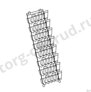 Стеллаж для печатной продукции, высота 1500мм, цвет белый, MD-APS-8-W