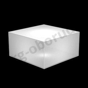 Демонстрационный куб светящийся из тонкого пластика, цвет белый. (без комплекта электрики), MD-M RO C442 IN(бел)