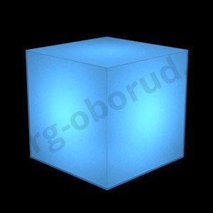 Демонстрационный куб светящийся из тонкого пластика, цвет синий. (без комплекта электрики) MD-M RO C444 IN(синий)