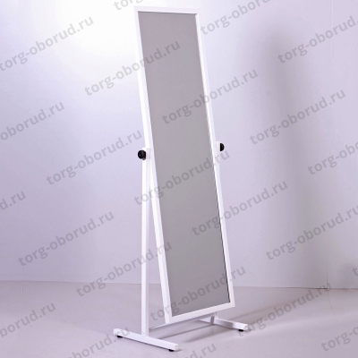 Т-150-48(бел) Зеркало напольное широкое для примерки в полный рост 1600х530мм, цвет белый