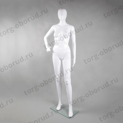 Манекен женский ПНД, для магазина одежды, ростовой XSL-12(бел)