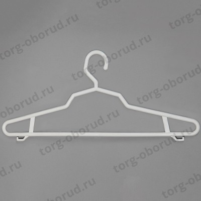 Вешалка-плечики для магазина одежды, белая В-207