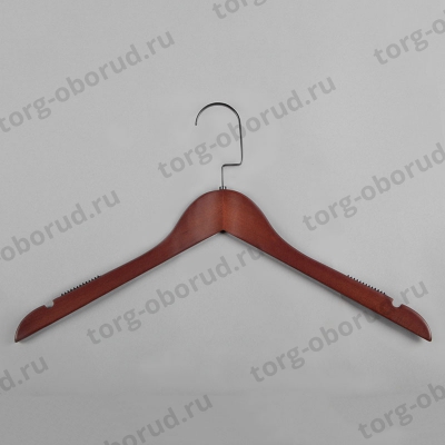 Вешалка (плечики) для одежды деревянная, красная C31/1(красн/черн)