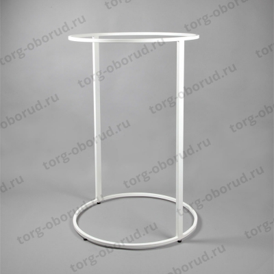 Вешало - стойка для одежды круглая напольная металлическая стационарная, белая A-СТ-406-Л(бел)
