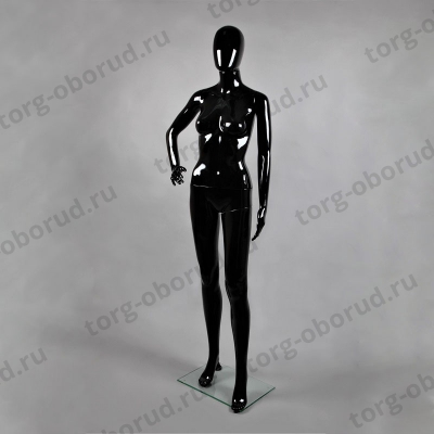 Манекен женский ростовой для магазина одежды FAM-11/A-3(черн гл)