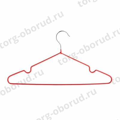 Вешалка - плечики обрезиненные, для магазина одежды A04XL(красн)