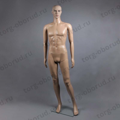 Манекен мужской в полный рост, с макияжем, цвет телесный XSL-M-2