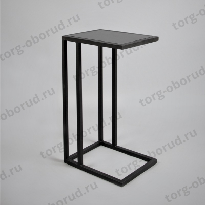 Демонстрационный стол для магазина, цвет черный СД-42-Л(черн/черн)