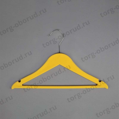 Вешалка-плечики пластиковая для детской одежды, желтая В-219(желт)