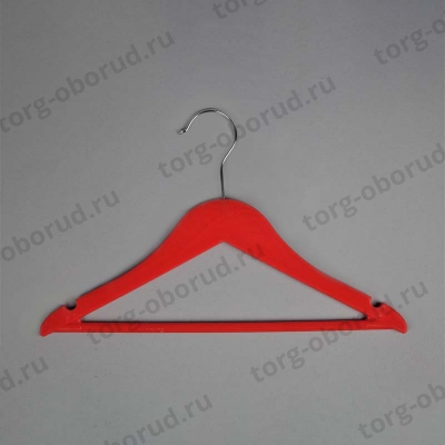 Вешалка-плечики пластиковая для детской одежды, красная В-219(красн)