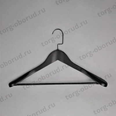 Вешалка-плечики деревянная для одежды, цвет черный C30-5D/1(черн/черн)