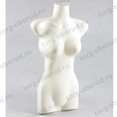 Манекен формы: торс женский, пластик, цвет белый, М-114К