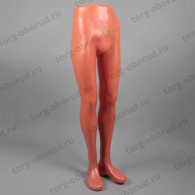 Манекен ноги мужские пластиковые, цвет телесный, высота 1100мм. Н-202