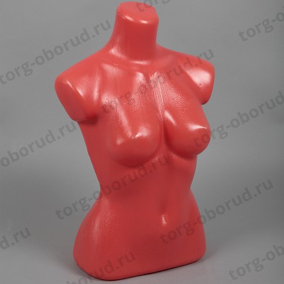Манекен торс женский скульптурный, пластиковый, цвет телесный. Т-301