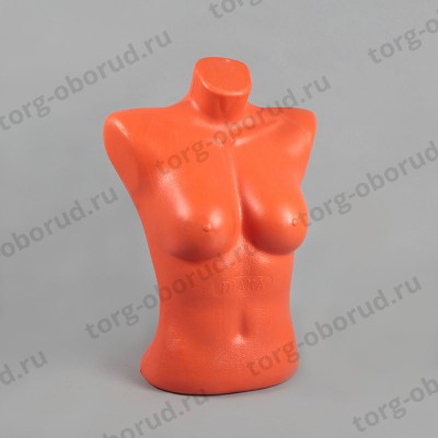 Манекен торс женский скульптурный, пластиковый, цвет телесный. Т-303