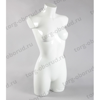 Манекен торс женский пластиковый, цвет белый , Т-415(бел)