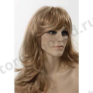 Парик женский для манекена, искусственный, с челкой, длинные волнистые волосы, цвет медовый. MD-G016