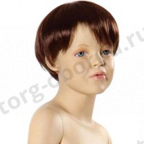Парик детский, искуственный, с челкой, прямые короткие волосы. MD-Y003