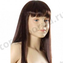 Парик детский, искусственный, с челкой, длинные прямые волосы. MD-Y011