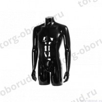 Торс мужской с руками, стилизованый, цвет черный глянец MD-STILE 02-02G