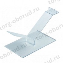 Подставка из оргстекла (пластиковая): для обуви горизонтальная с основанием, 120х140мм. OL-573