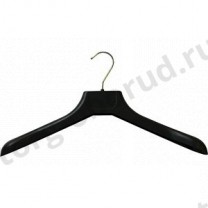 Вешалка плечики для одежды из пластика,  420мм, цвет черный, размер одежды: 44-46(М), MD-PLC 42-03