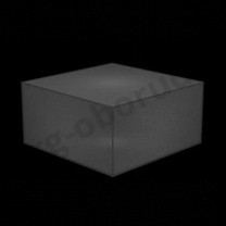 Демонстрационный куб светящийся из тонкого пластика, цвет черный. (без комплекта электрики) MD-M RO C442 IN(черн)