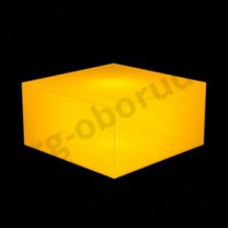 Демонстрационный куб светящийся из тонкого пластика, цвет светло-оранжевый. (без комплекта электрики) MD-M RO C442 IN(св-ор)