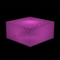 Демонстрационный куб светящийся из тонкого пластика, цвет фуксия. (без комплекта электрики) MD-M RO C442 IN(фуксия)