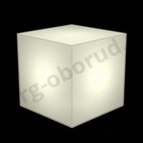 Демонстрационный куб светящийся из тонкого пластика, цвет молочный. (без комплекта электрики) MD-M RO C444 IN(молоч)