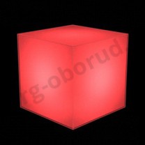 Демонстрационный куб светящийся из тонкого пластика, цвет светло-красный. (без комплекта электрики) MD-M RO C444 IN(св-красн)
