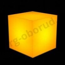 Демонстрационный куб светящийся из тонкого пластика, цвет светло-оранжевый. (без комплекта электрики) MD-M RO C444 IN(св-оранж)