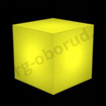 Демонстрационный куб светящийся из тонкого пластика, цвет желтый. (без комплекта электрики) MD-M RO C444 IN(желт)