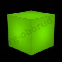 Демонстрационный куб светящийся из тонкого пластика, цвет зеленый. (без комплекта электрики) MD-M RO C444 IN(зелен)