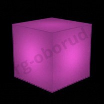 Демонстрационный куб светящийся из тонкого пластика, цвет фуксия. (без комплекта электрики) MD-M RO C444 IN(фуксия)
