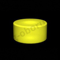 Демонстрационный цилиндр светящийся из тоного пластика, цвет желтый. (без комплекта электрики) MD-M RO TU42 IN(желт)