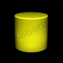 Демонстрационный цилиндр светящийся из тоного пластика, цвет желтый. (без комплекта электрики) MD-M RO TU44 IN(желт)