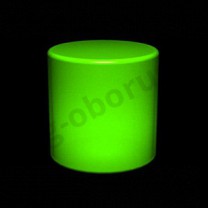 Демонстрационный цилиндр светящийся из тоного пластика, цвет зеленый. (без комплекта электрики) MD-M RO TU44 IN(зелен)