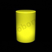 Демонстрационный цилиндр светящийся из тоного пластика, цвет желтый. (без комплекта электрики) MD-M RO TU46 IN(желт)