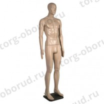Манекен мужской, телесный, для оборудования магазинов одежды MMn-01(телес)