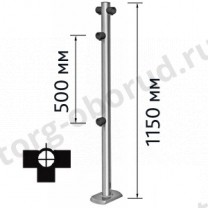 Столбик для проезда тележек трехсторонний , MD-ME 1150 2-90