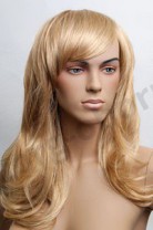 Парик женский для манекена, искусственный, длинные волнистые волосы, без челки, цвет бронзовый блондин, MD-8900 (26T613)